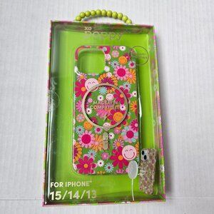 XO Poppy for IPHONE 15/14/13 Floral Phone Case MagSafe Compatible